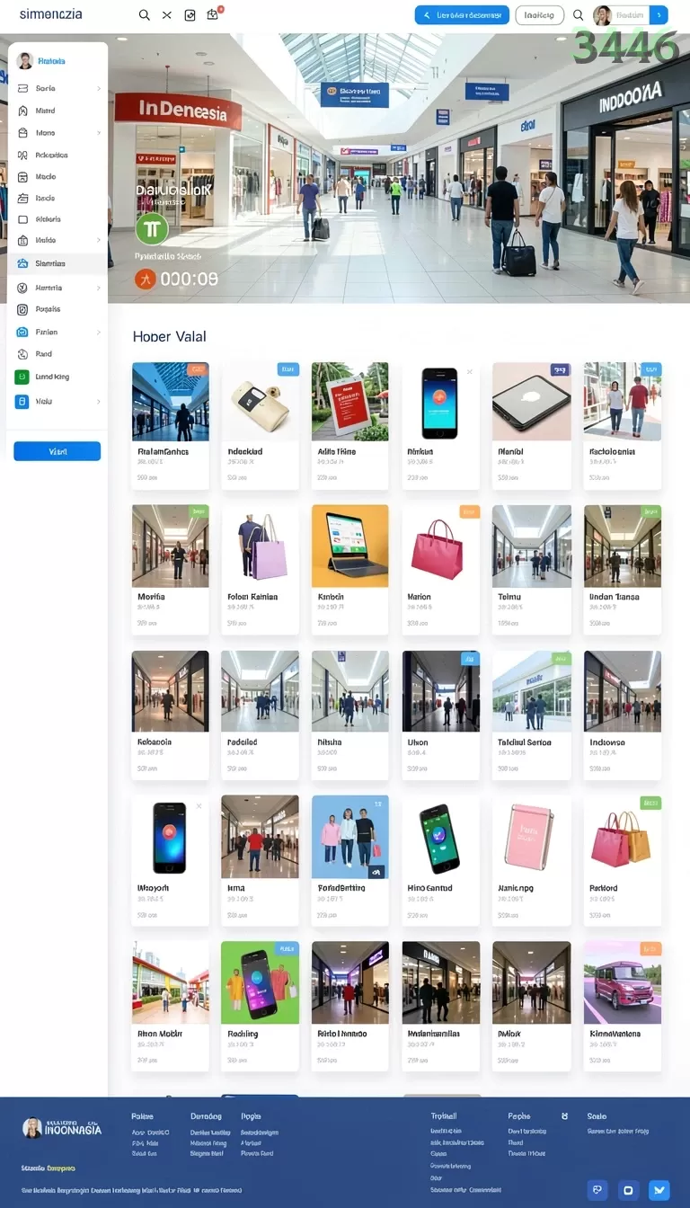 Cuplikan layar TITAN777 — menu navigasi
